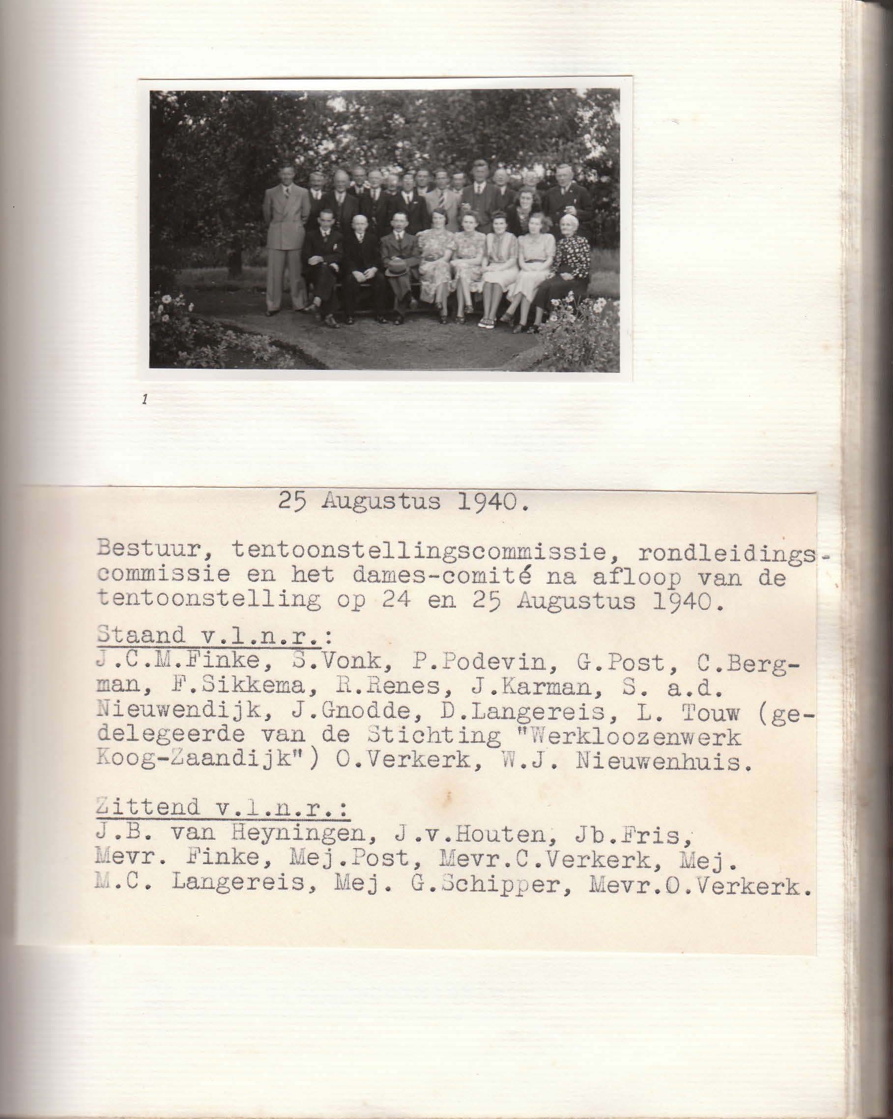 bestuur t pink 1940